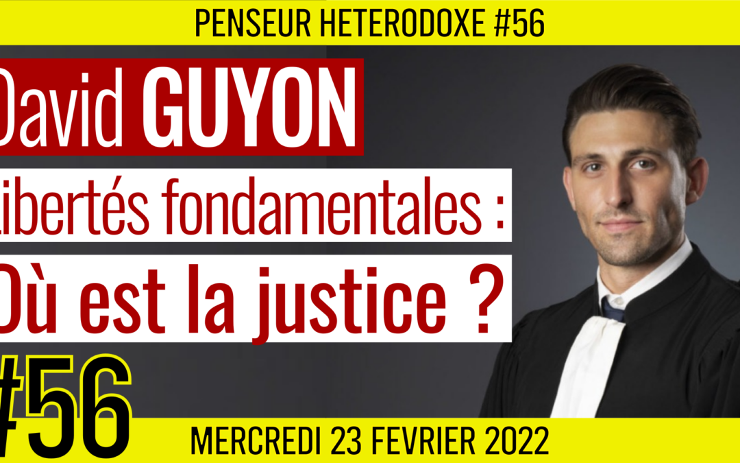 💡 PENSEUR HÉTÉRODOXE #56 🗣 David GUYON 🎯 Atteintes aux libertés fondamentales : Où est la justice ? 📆 23-02-2022