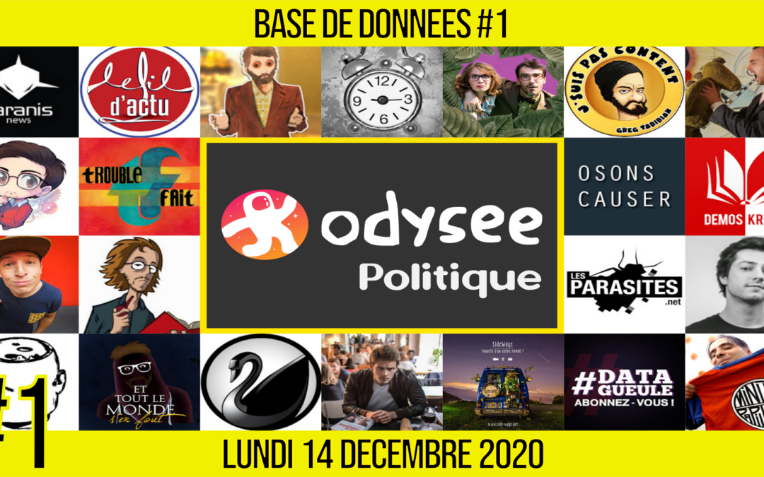 🗂 BASE DE DONNÉES #1 📕 Annuaire des Médias Vidéos Indépendants 1/6 📆 14-12-2020