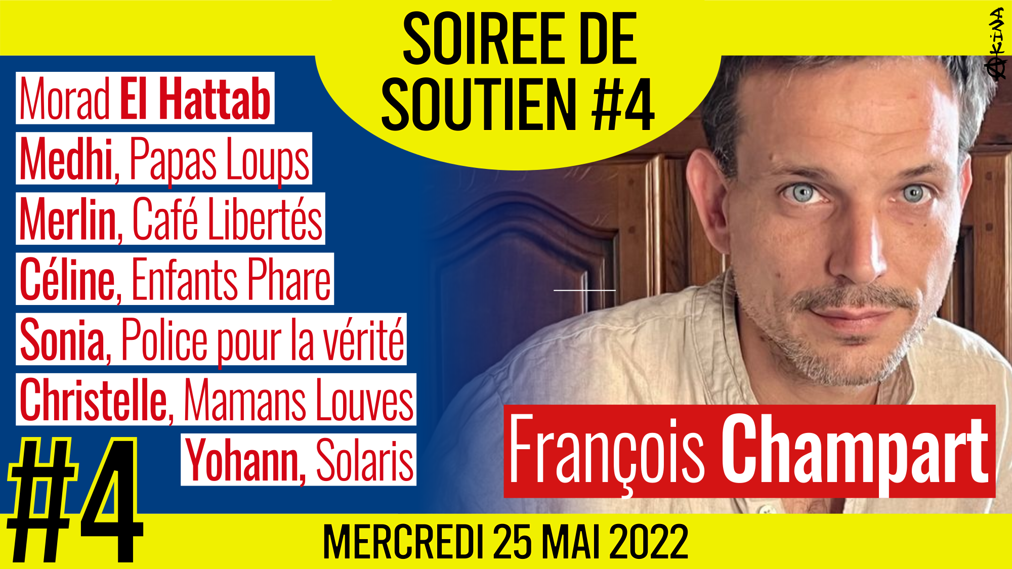 💛 SOUTIEN à François CHAMPART 👨‍👩‍👧‍👦 Morad El Hattab, Medhi, Merlin, Céline, Sonia, Christelle et Yohan 📅 25-05-2022
