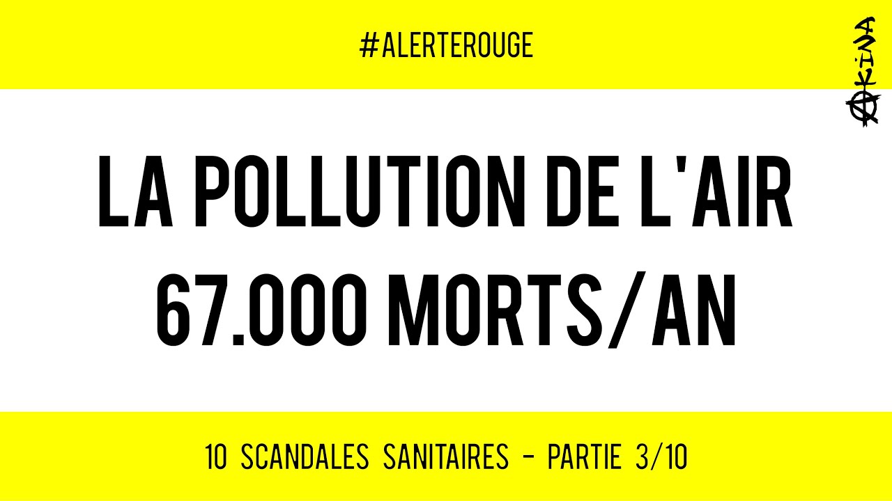 ⚰️ SCANDALE SANITAIRE #2 🗒 La Pollution de l’Air : 67.000 morts par an