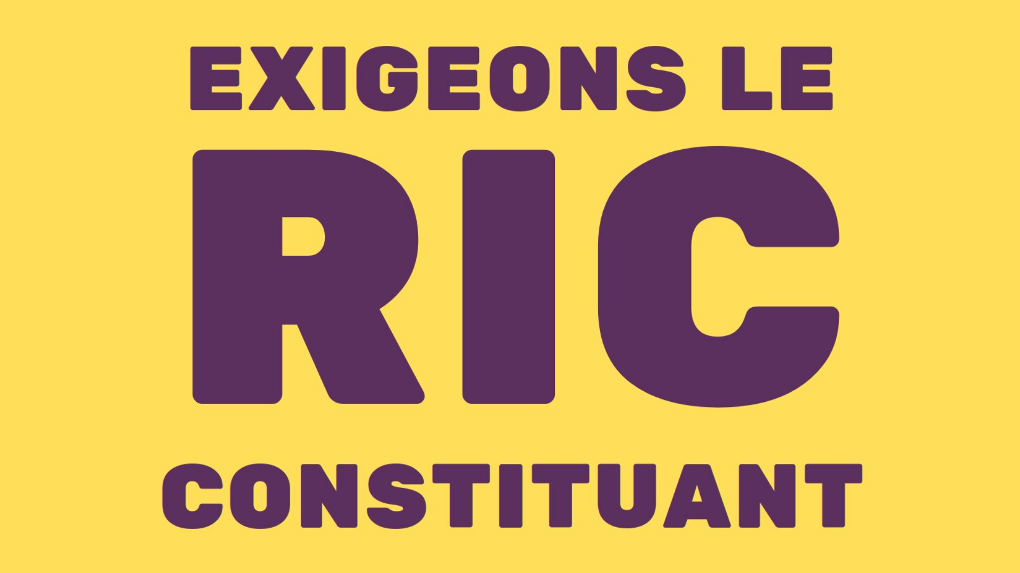 📣 GRANDE ACTION NATIONALE POUR LE RIC CONSTITUANT ⚠ Signez la pétition officielle pour exiger le RIC